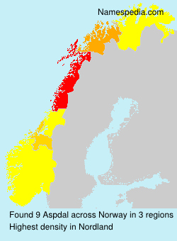Surname Aspdal in Norway Surname Aspdal in Norway