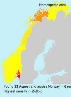 Surname Aspestrand in Norway Surname Aspestrand in Norway
