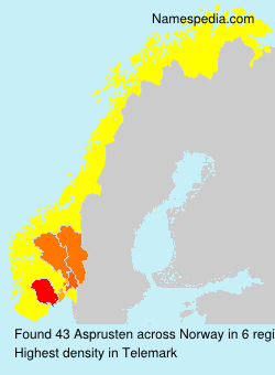 Surname Asprusten in Norway Surname Asprusten in Norway