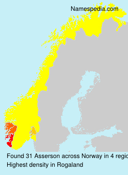 Surname Asserson in Norway Surname Asserson in Norway