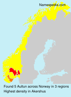 Surname Aultun in Norway Surname Aultun in Norway