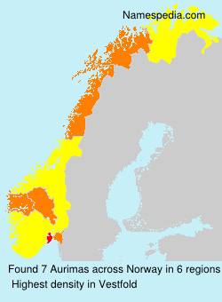 Surname Aurimas in Norway Surname Aurimas in Norway
