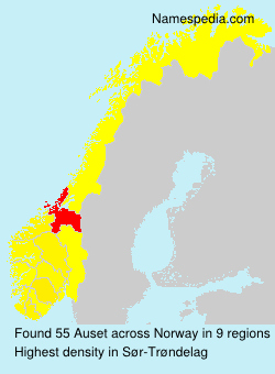 Surname Auset in Norway
