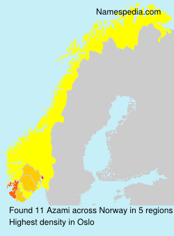 Surname Azami in Norway