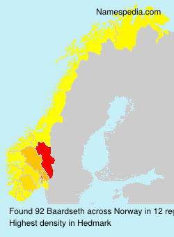Surname Baardseth in Norway Surname Baardseth in Norway