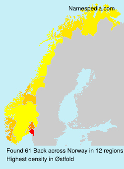 Surname Back in Norway Surname Back in Norway