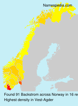 Surname Backstrom in Norway Surname Backstrom in Norway