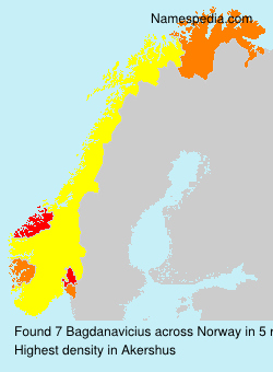Surname Bagdanavicius in Norway Surname Bagdanavicius in Norway