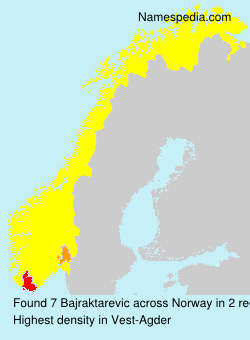 Surname Bajraktarevic in Norway Surname Bajraktarevic in Norway