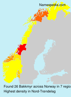 Surname Bakkmyr in Norway Surname Bakkmyr in Norway