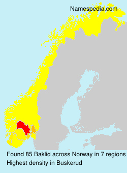 Surname Baklid in Norway Surname Baklid in Norway