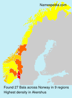 Surname Bala in Norway Surname Bala in Norway