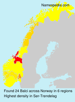 Surname Balci in Norway Surname Balci in Norway