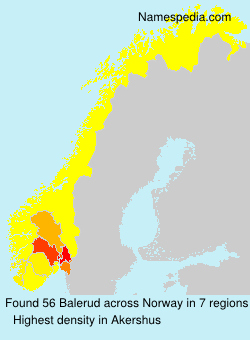 Surname Balerud in Norway Surname Balerud in Norway
