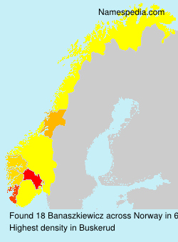 Surname Banaszkiewicz in Norway Surname Banaszkiewicz in Norway