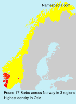 Surname Barbu in Norway Surname Barbu in Norway