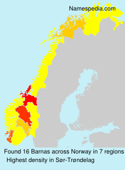 Surname Barnas in Norway Surname Barnas in Norway