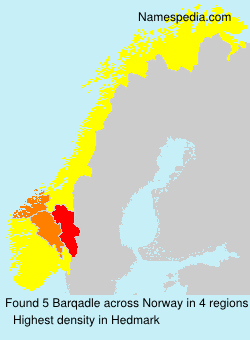 Surname Barqadle in Norway Surname Barqadle in Norway