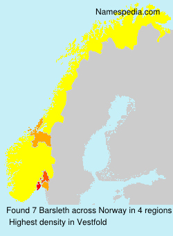 Surname Barsleth in Norway Surname Barsleth in Norway