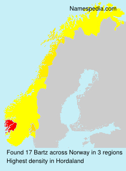 Surname Bartz in Norway Surname Bartz in Norway