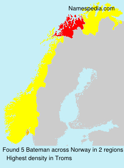 Surname Bateman in Norway Surname Bateman in Norway