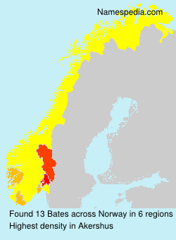 Surname Bates in Norway Surname Bates in Norway
