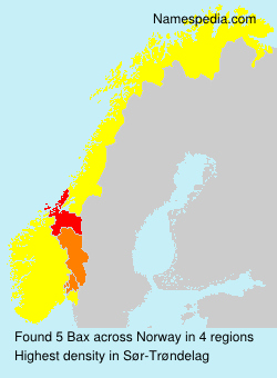 Surname Bax in Norway Surname Bax in Norway