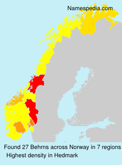 Surname Behrns in Norway Surname Behrns in Norway