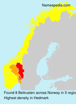 Surname Beitrusten in Norway Surname Beitrusten in Norway