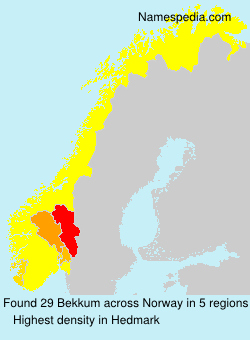 Surname Bekkum in Norway Surname Bekkum in Norway