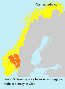 Surname Belew in Norway Surname Belew in Norway