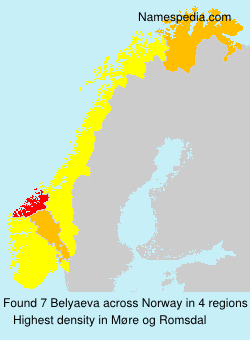 Surname Belyaeva in Norway Surname Belyaeva in Norway