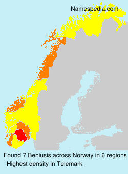 Surname Beniusis in Norway Surname Beniusis in Norway