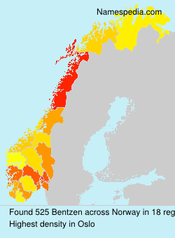 Surname Bentzen in Norway Surname Bentzen in Norway