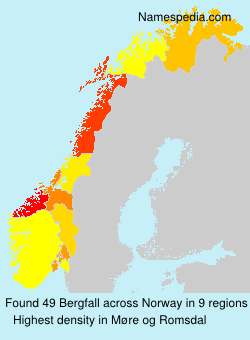 Surname Bergfall in Norway Surname Bergfall in Norway