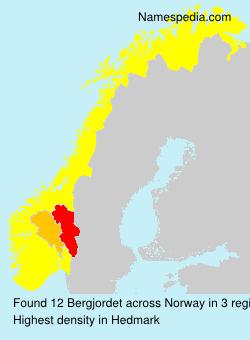 Surname Bergjordet in Norway Surname Bergjordet in Norway