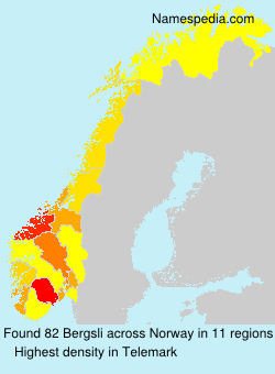 Surname Bergsli in Norway Surname Bergsli in Norway