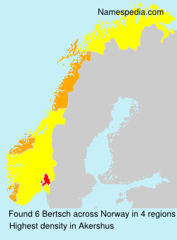 Surname Bertsch in Norway Surname Bertsch in Norway