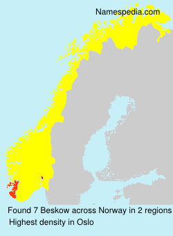 Surname Beskow in Norway Surname Beskow in Norway
