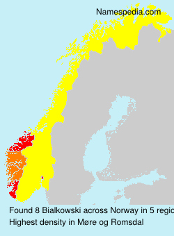 Surname Bialkowski in Norway Surname Bialkowski in Norway