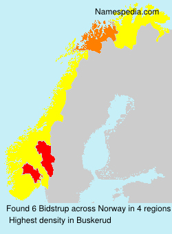 Surname Bidstrup in Norway Surname Bidstrup in Norway