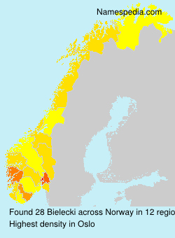 Surname Bielecki in Norway Surname Bielecki in Norway