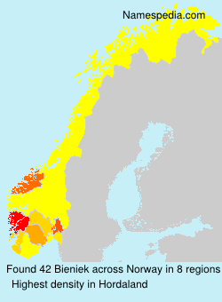 Surname Bieniek in Norway Surname Bieniek in Norway