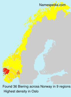 Surname Biering in Norway Surname Biering in Norway
