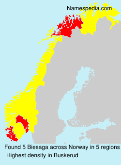 Surname Biesaga in Norway Surname Biesaga in Norway