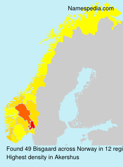 Surname Bisgaard in Norway Surname Bisgaard in Norway