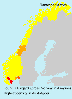 Surname Bisgard in Norway Surname Bisgard in Norway
