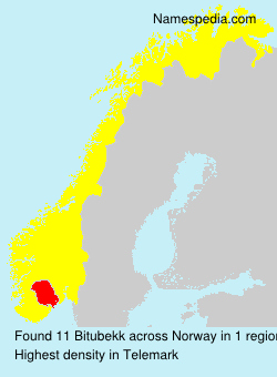 Surname Bitubekk in Norway Surname Bitubekk in Norway