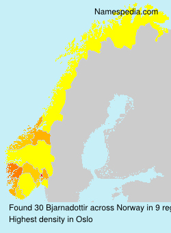 Surname Bjarnadottir in Norway Surname Bjarnadottir in Norway