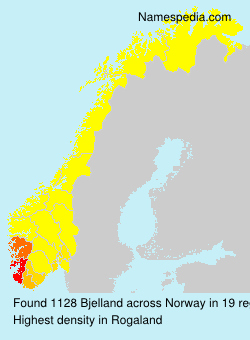 Surname Bjelland in Norway Surname Bjelland in Norway